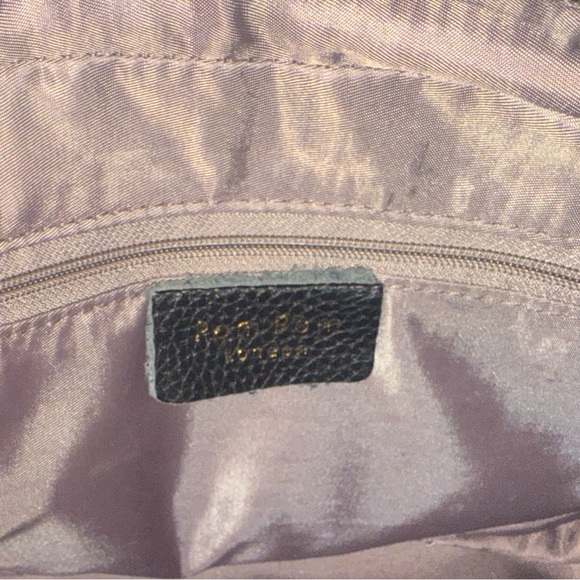 Pom Pom London Textured Black Leather Crossbody bag - Picture 5 of 6